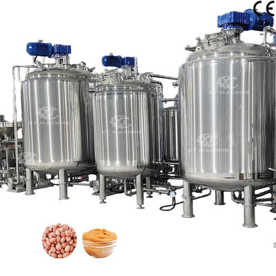 Un bon prix. réservoir de refroidissement/mélangeur de beurre de cacahuète Tahini en acier inoxydable à trois couches avec une capacité personnalisée pour les usines de transformation de noix en ligne