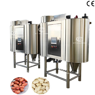 Un bon prix. Machine de blanchiment de cacahuètes hautement automatisée avec une capacité de 1000 à 2000 kg/h, éplucheuse de noisettes et acier inoxydable de qualité alimentaire en ligne
