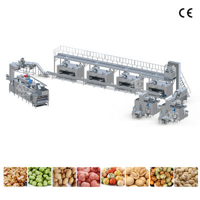 Un bon prix. Ligne totalement automatique de recouvrement et de torréfaction de cacahuète avec miel, machine recouvrant pour cacahuetes sabor barbacoa y almendras en ligne