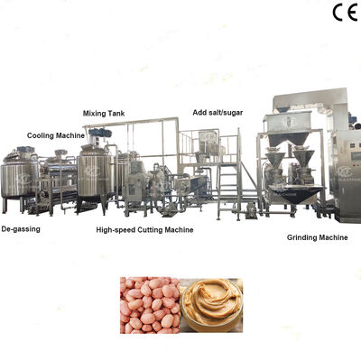Un bon prix. Ligne de production de beurre de cacahuète/beurre de noix de cajou/beurre de pistache de 500 kg/h à 2000 kg/h avec équipement de traitement de beurre de noix en matériau SS304 en ligne