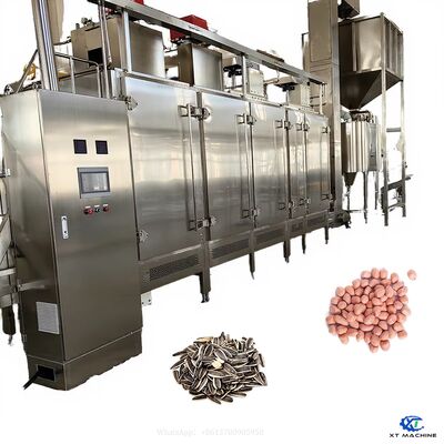 Un bon prix. Machine à rôtir les fruits secs à bande continue de grande capacité de qualité alimentaire pour cacahuètes/amandes/noix de cajou/graines/noisettes en ligne