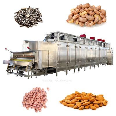 Un bon prix. Forneau à noix en acier inoxydable à commande PLC de qualité alimentaire et 2000 kg/h Capacité de fabrication de noix salées en ligne
