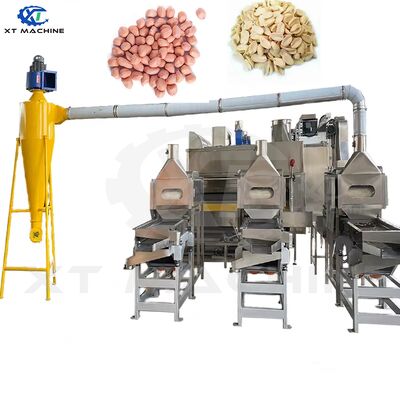 Machine de blanchiment des arachides à fraction entièrement automatique SUS304 pour blanchiment et fractionnement des arachides