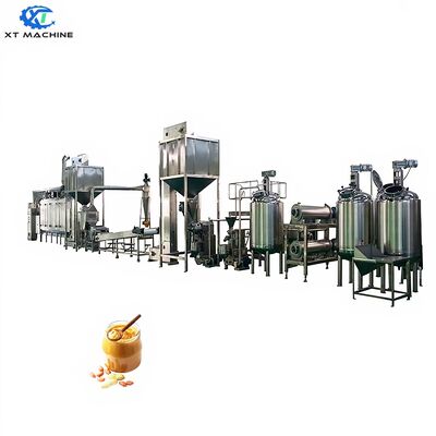 Chaîne de production de beurre de cacahuète multi-formules entièrement fermée avec construction en acier inoxydable SUS 304