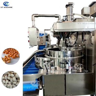 High-performance Automatic Coating Machine for Uniform Liquid & Powder Coating on Peanuts and Snacks