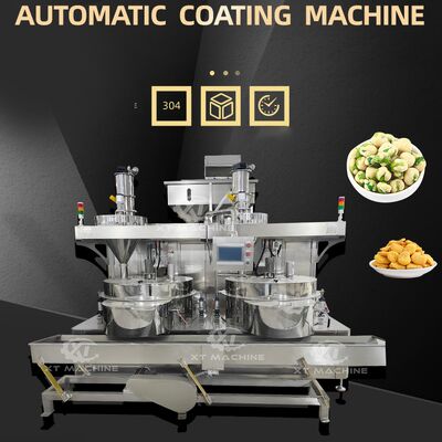 Un bon prix. 300-400 kg/h Machine automatique de revêtement en poudre contrôlée par PLC pour la fabrication de cacahuètes croquantes revêtues de wasabi en ligne