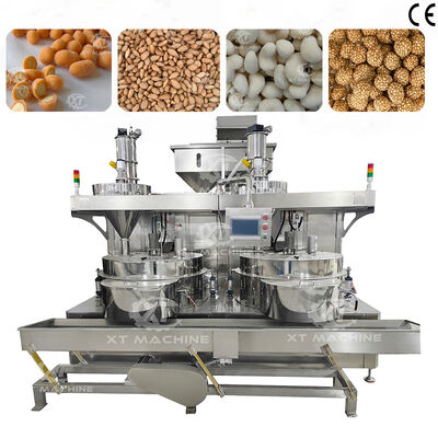 600-800 kg/h contrôle PLC Noix de cajou machine de revêtement automatique pour revêtement uniforme de noix Snacks nourriture