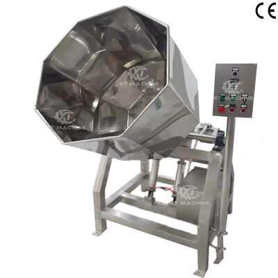 Un bon prix. SS304 machine à assaisonnement octagonale de collations en acier inoxydable avec une capacité de 500 kg/h machine à assaisonnement alimentaire pour mélange automatique en ligne