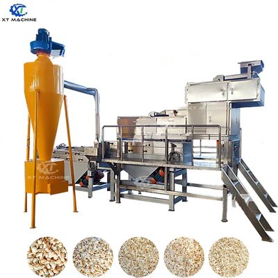 Un bon prix. Machine de concassage industrielle de 500 kg/h 7,5 kW de puissance à deux étages pour le traitement des noix en ligne