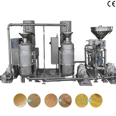 Un bon prix. Broyeur de cacahuètes à grande vitesse et machine de broyage de beurre de noix avec une finesse de 200-300 mailles pour les usines de transformation de noix en ligne