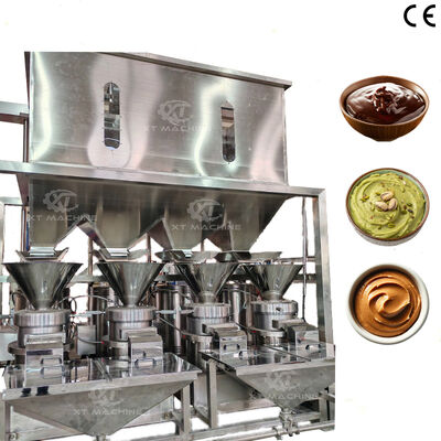 Machine à broyer les noix de cajou et le beurre d'arachide en acier inoxydable SUS304, 2000 kg/h, pour le broyage ultrafin dans les usines de transformation alimentaire