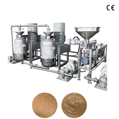 Un bon prix. Machine industrielle de découpe et de fraisage en acier inoxydable SUS304 pour le beurre de noix avec 200 à 300 mailles de finesse et une capacité de 1000 à 1500 kg/h en ligne