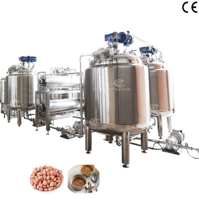 Un bon prix. Cuve de mélangeage/refroidissement/dégazage de beurre de cacahuète à bas prix avec capacité de traitement personnalisée et isolation thermique en ligne