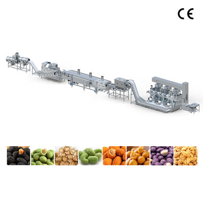 Un bon prix. Ligne de production de friture de cacahuètes en acier inoxydable 304 en ligne