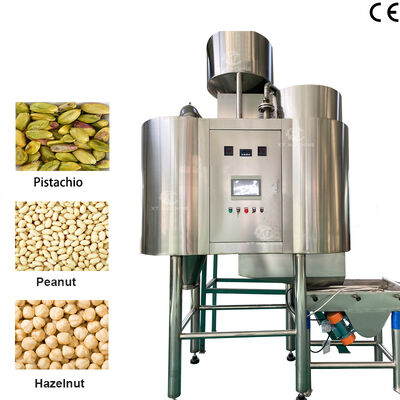 Machine de blanchiment d'arachide d'air de noyau entier d'alimentation et de décharge entièrement automatique de 500 à 1000 kg/h pour des usines de transformation de noix