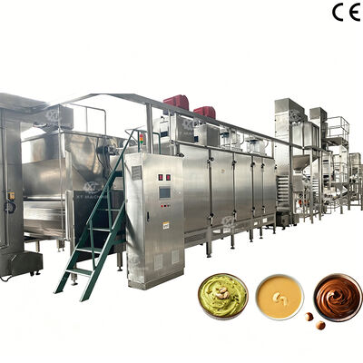 Un bon prix. 1000 kg/h de capacité Ligne de production de beurre de cacahuète Équipement de transformation de beurre de cacahuète avec production stérile entièrement fermée en ligne