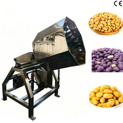 Machine à assaisonnement à tambour octogonal entièrement automatique et facile à utiliser, d'une capacité de 200 kg/h pour l'industrie alimentaire