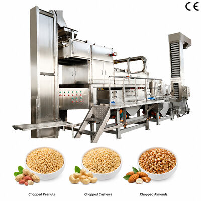 Un bon prix. Machine de concassage automatique de 500 kg/h de cacahuètes/noix de cajou Machine de découpage d'amande pour une découpage efficace des noix en ligne