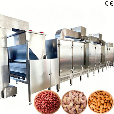 Machine à rôtir continue de noix SS304 de qualité alimentaire, rôtissoire de graines de tournesol, four de cuisson Commercial pour usage en usine