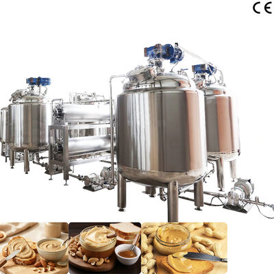 Cuve de mélangeage/refroidissement/dégazage de beurre de cacahuète à bas prix avec capacité de traitement personnalisée et isolation thermique