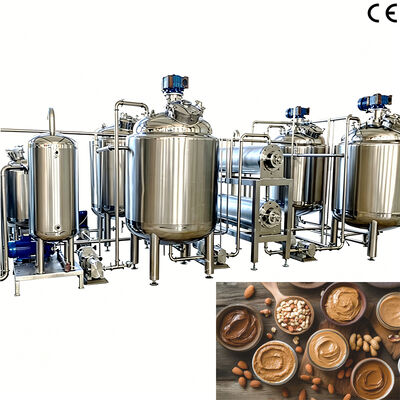 Un bon prix. Réservoir de mélange/refroidissement de beurre d'arachide SS304 avec dégazage pour réservoir de mélange de chauffage et d'isolation émulsifiant industriel en ligne
