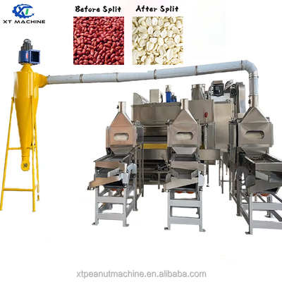 Machine de blanchiment des arachides à fraction entièrement automatique SUS304 pour blanchiment et fractionnement des arachides