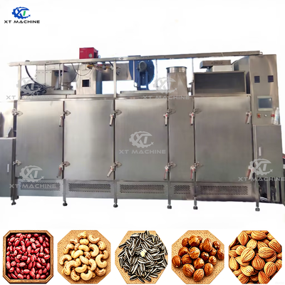 Machine professionnelle à rôtir en continu les noix/arachides/graines/noix de cajou/amandes avec acier inoxydable 304 pour 3000 kg/h
