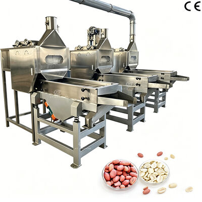 SS304 Machine à blanchiment de noyau de cacahuète divisé Pelleuse à air pour cacahuètes 1000 kg/h pour usine de transformation alimentaire