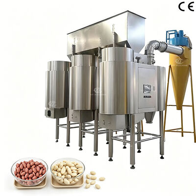 Un bon prix. Machine de blanchiment à haute vitesse de blanchiment entièrement automatique de noix de hazelnuts de cacahuète Pneumatique peau d'air en acier inoxydable 304 de qualité alimentaire en ligne