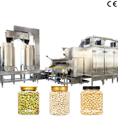 500 à 1000 kg/h en acier inoxydable de qualité alimentaire Machine de blanchiment des arachides torréfiées Équipement de pellicule des pistaches pour les usines de transformation des noix