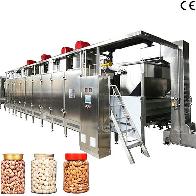 Un bon prix. Torréfacteur automatique de noix de cajou de haute qualité pour haricots japonais avec une capacité de 500 kg/h à 2000 kg/h pour le traitement des aliments en ligne