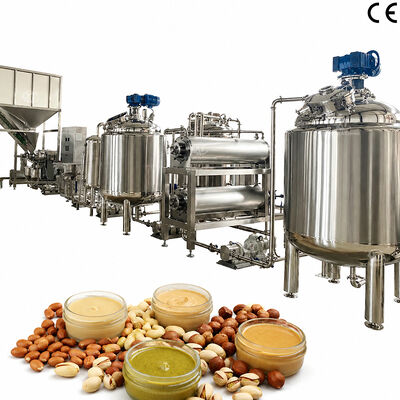 Un bon prix. Ligne de production de beurre de cacahuète multi-arômes entièrement automatique de qualité supérieure Machine de fabrication de beurre de noix d'amande en ligne