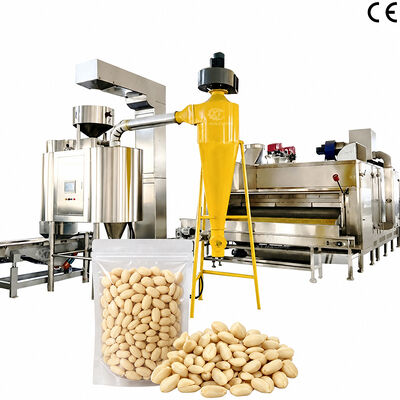 Un bon prix. Machine automatique de blanchiment de cacahuètes grillées 500-2000 kg/h, pelage de fonds et de pistaches pour les lignes de production de fruits secs blanchis en ligne