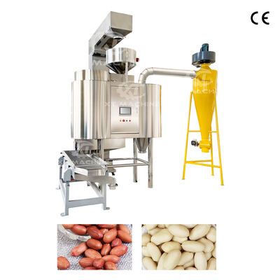 Un bon prix. Nouvelle machine de blanchiment à l'air pour arachides en acier inoxydable contrôlée par PLC, machine à décortiquer les noisettes et les pois chiches pour les usines de transformation de noix en ligne