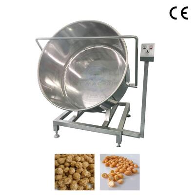 100 kg/h Petite machine de revêtement commercial en lots 304 en acier alimentaire pour les graines de melon