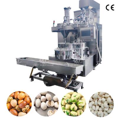 Un bon prix. Machine de revêtement automatique de noix commerciale 500-1000 kg/h Système PLC pour équipement de traitement de revêtement de noix snack En ligne