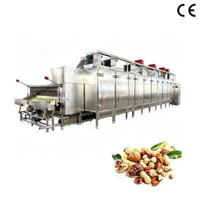 Customizable Nut Roasting Equipment PLC Controlled Stable Temperature for Almond Peanut Roasting Workshop